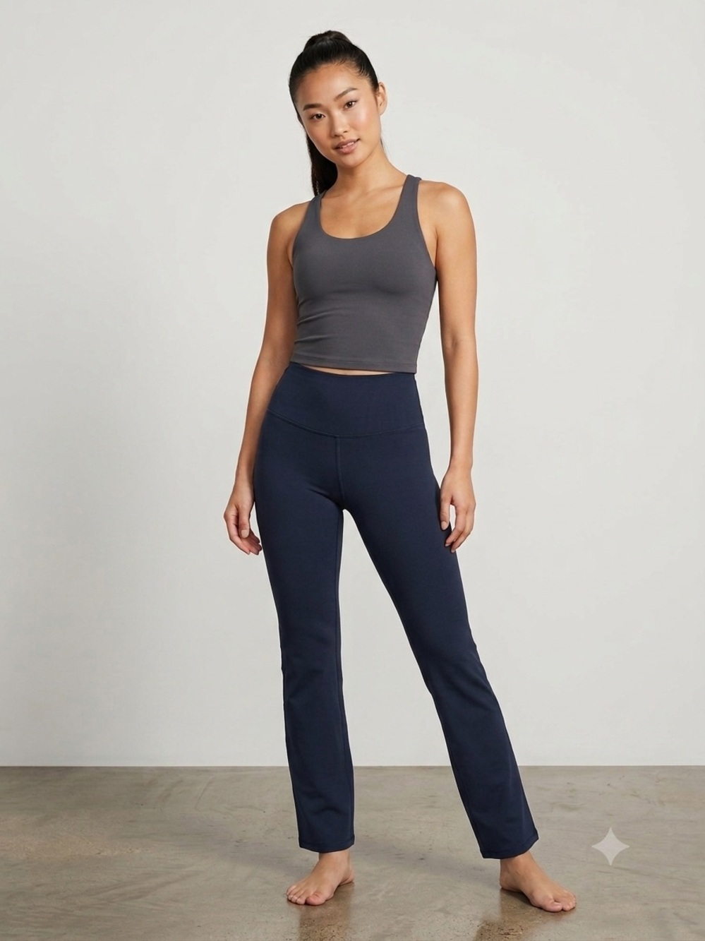 Dark Blue Yoga Pants Women’s Size XS Danskin High-Waisted Flare Split-Hem Leggin